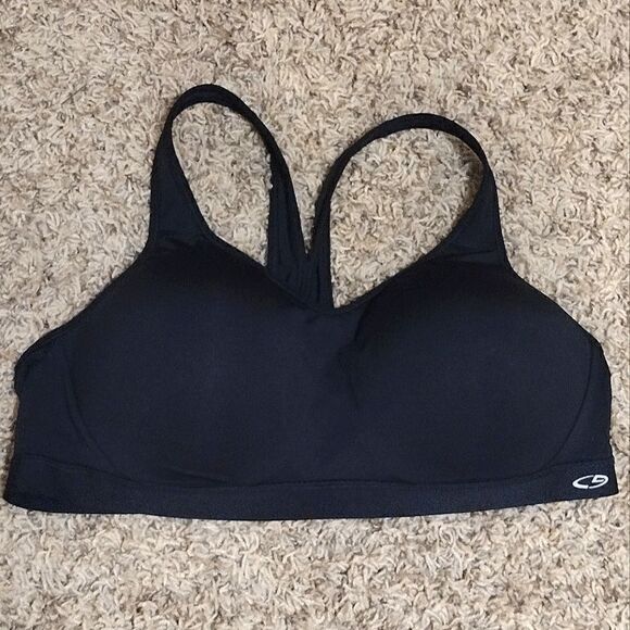 Champion Women's Size XXL Duo Dry Power Smooth Black Sports Bra Adjustable Back - Picture 1 of 10
